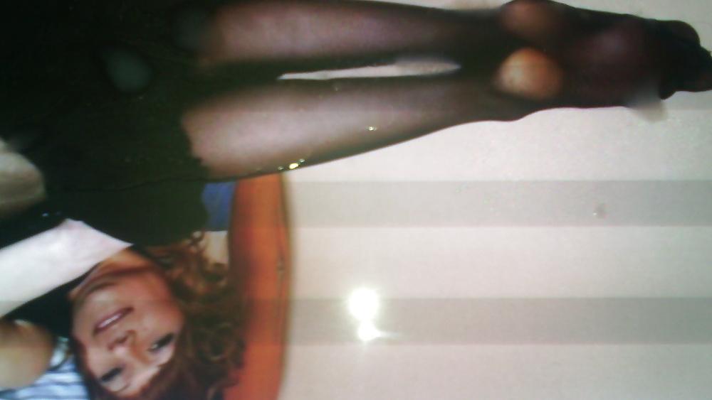 25P My cum on footjob teen 