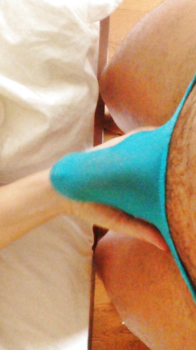 10P CFNM She plays with my Gregg Thong