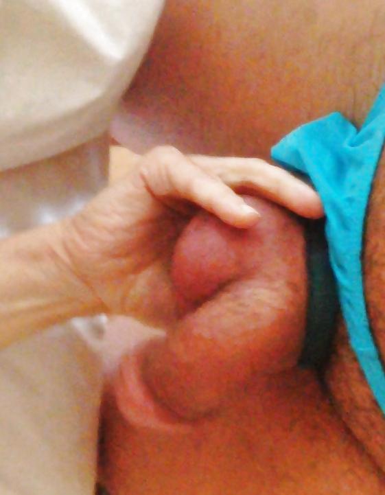 10P CFNM She plays with my Gregg Thong