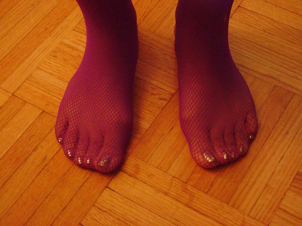 25P Purple Stocking Tease
