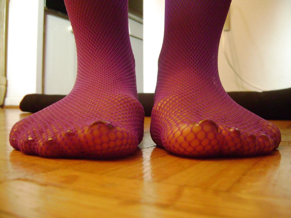 25P Purple Stocking Tease