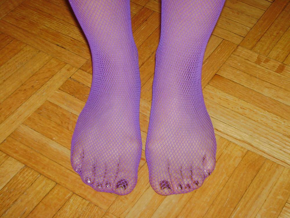 25P Purple Stocking Tease