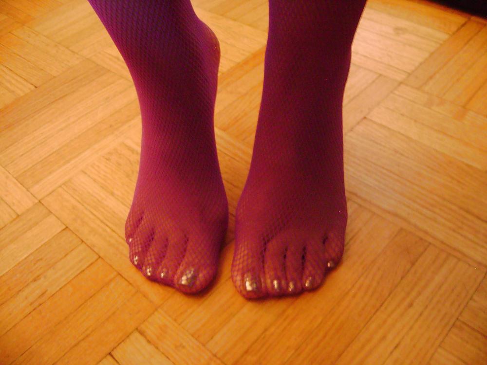 25P Purple Stocking Tease