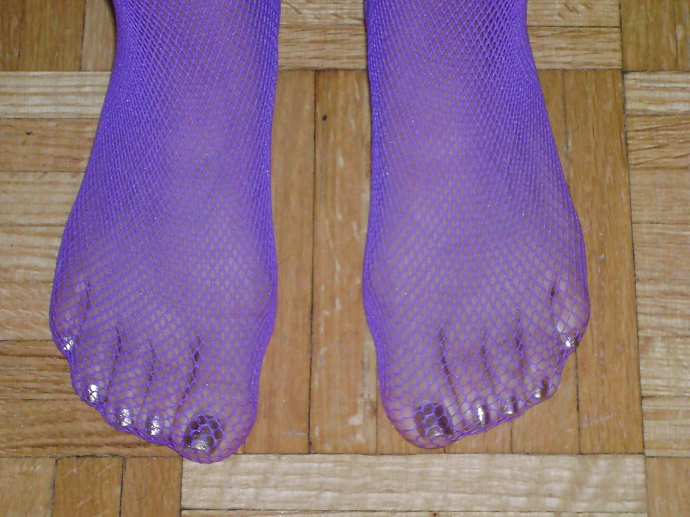 25P Purple Stocking Tease