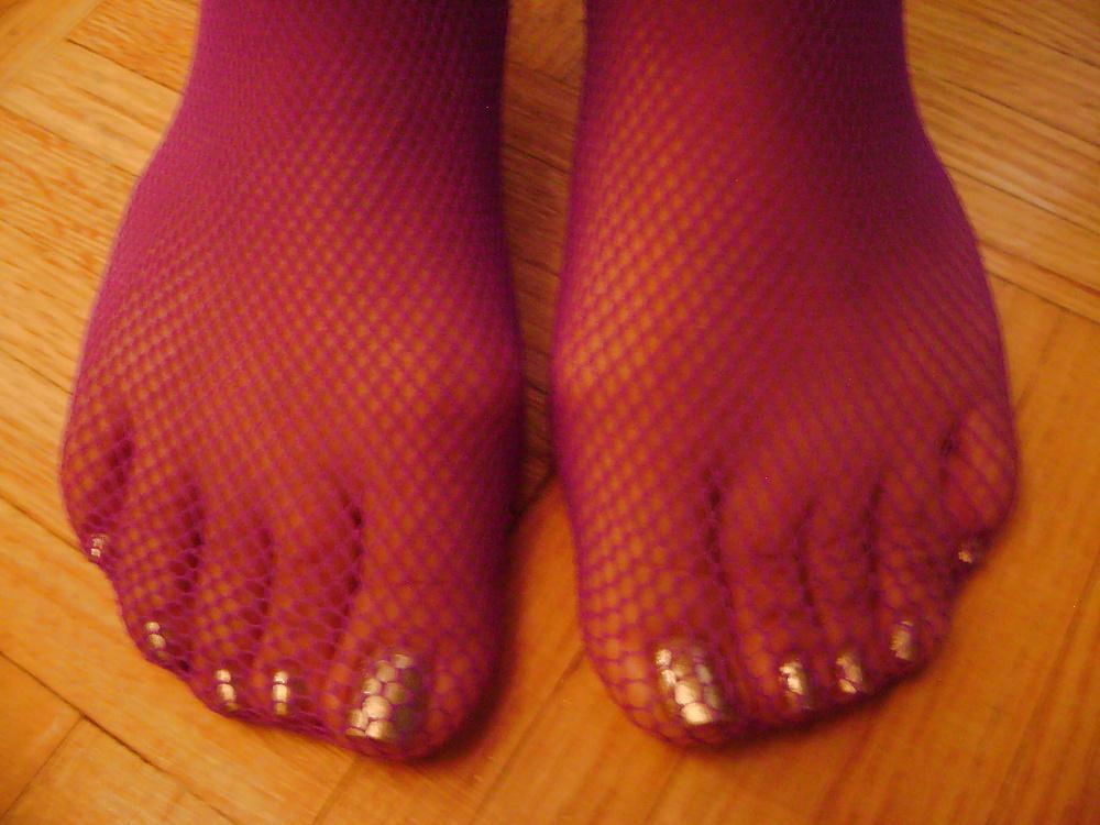 25P Purple Stocking Tease