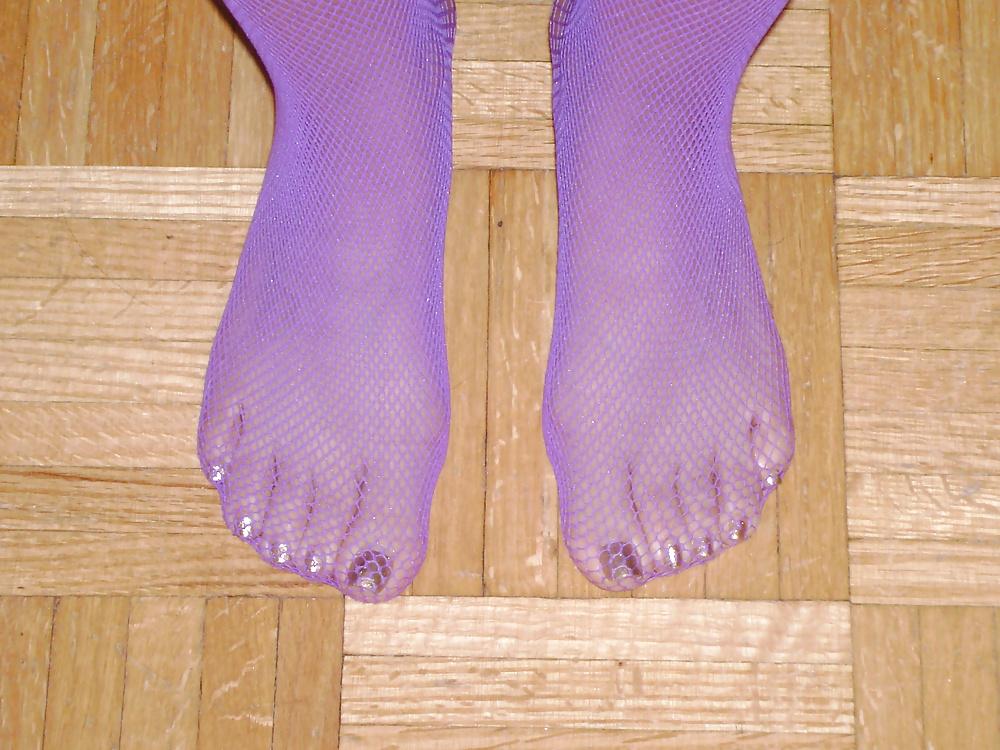 25P Purple Stocking Tease