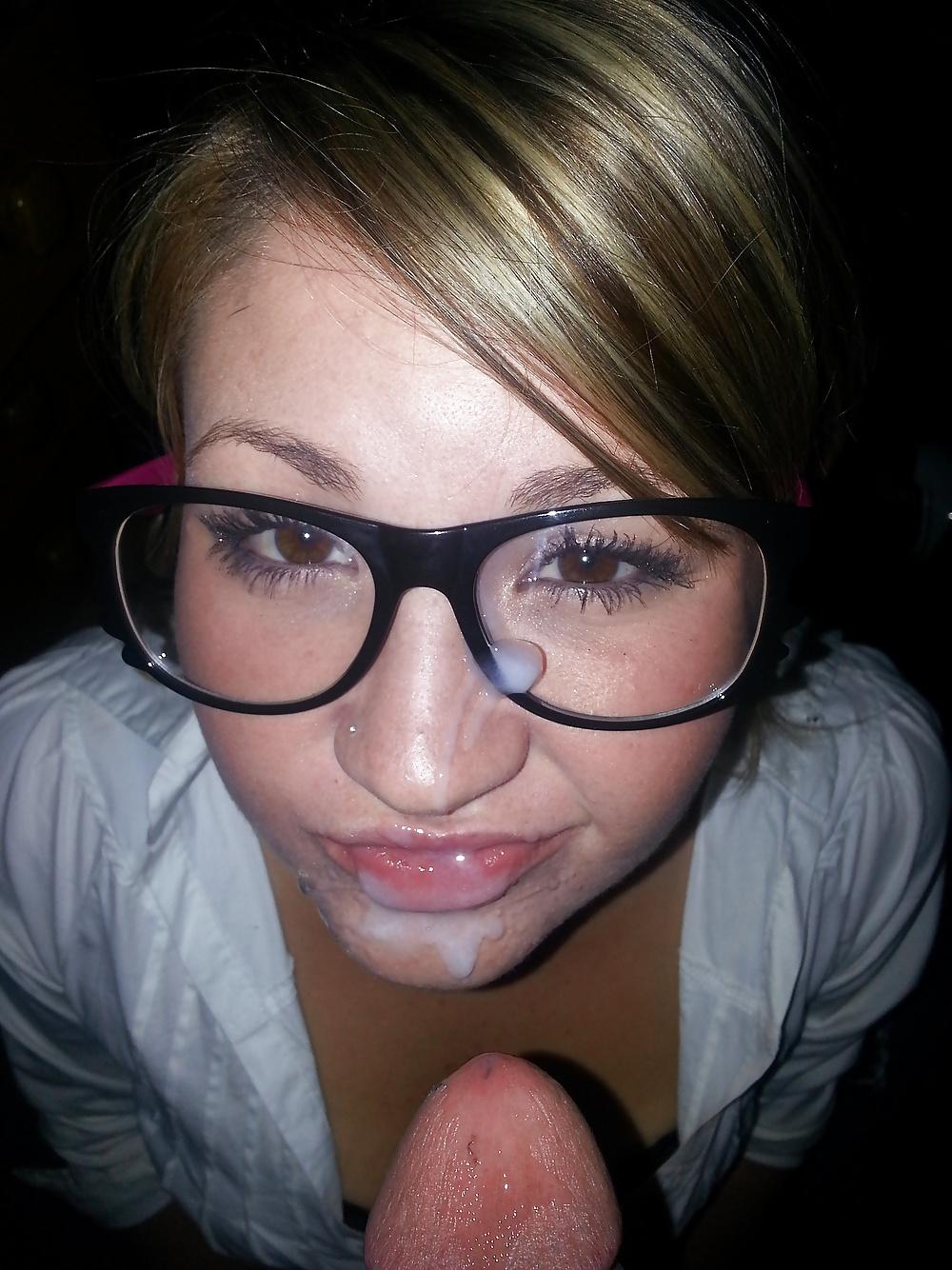 25P 126 cum on glasses 
