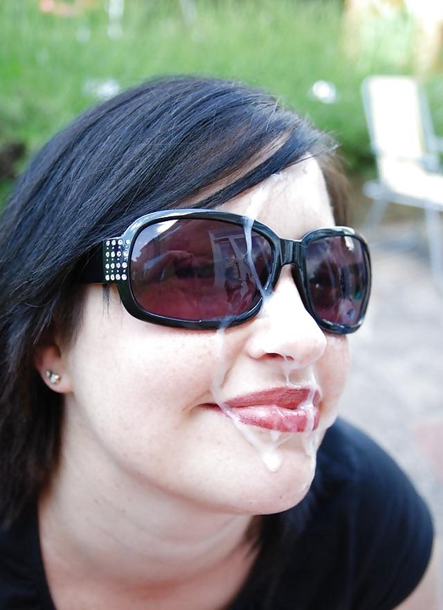 25P 126 cum on glasses 