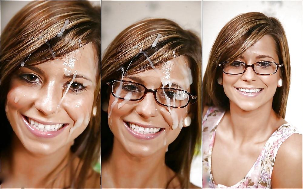 25P 126 cum on glasses 