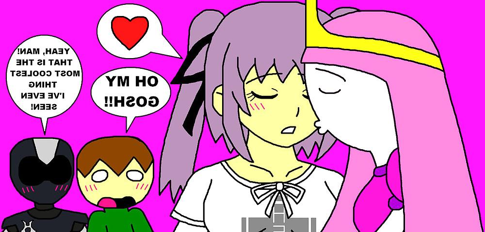 6P Minami Kousaka and Princess Bubblegum