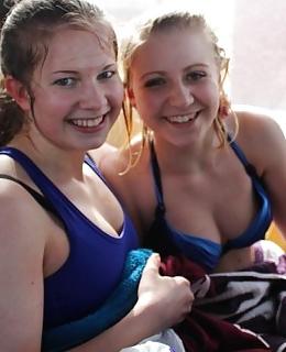 17P Danish teens-255-256-party beach bra cleavage