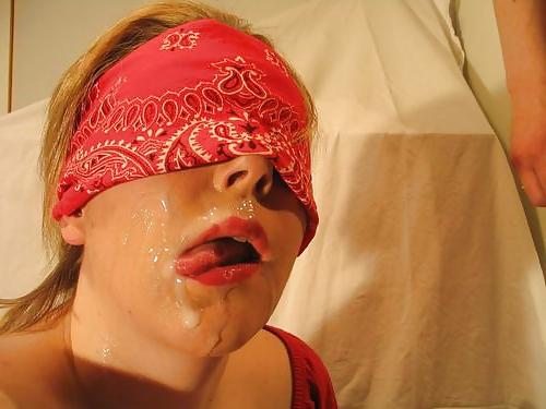 25P Blind Fold Cumshots