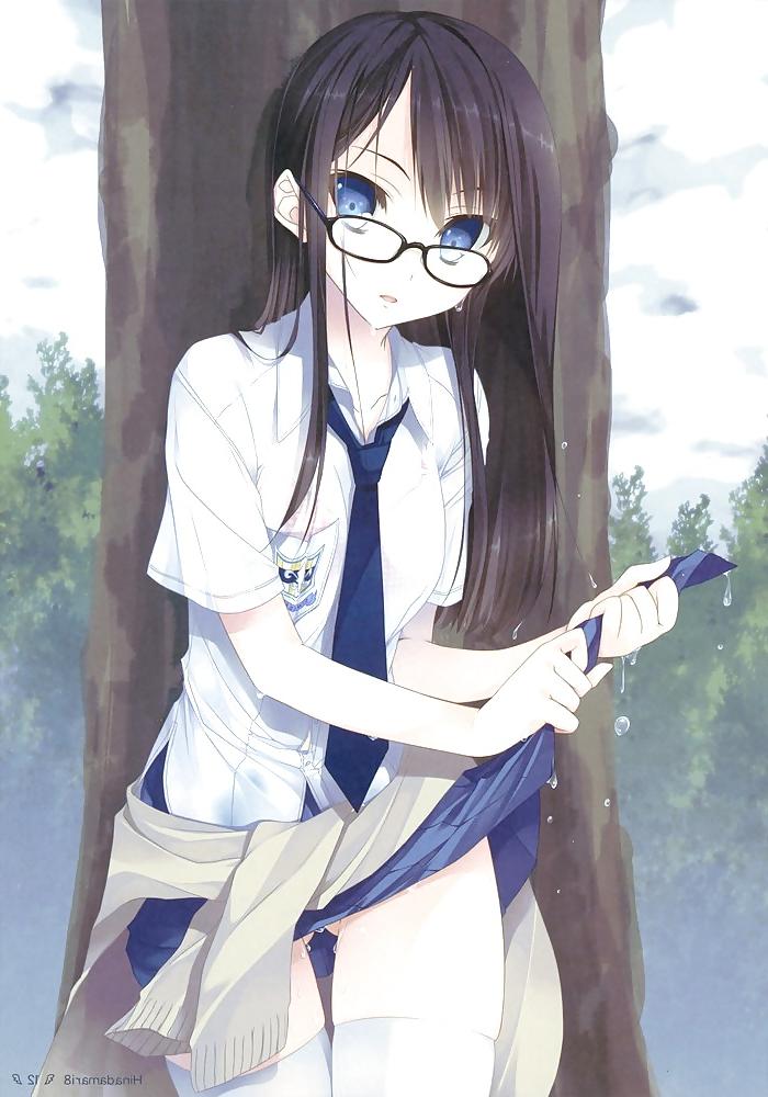 25P Anime style: wringing wet clothes