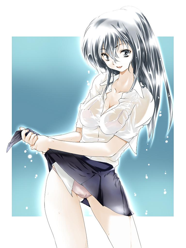 25P Anime style: wringing wet clothes