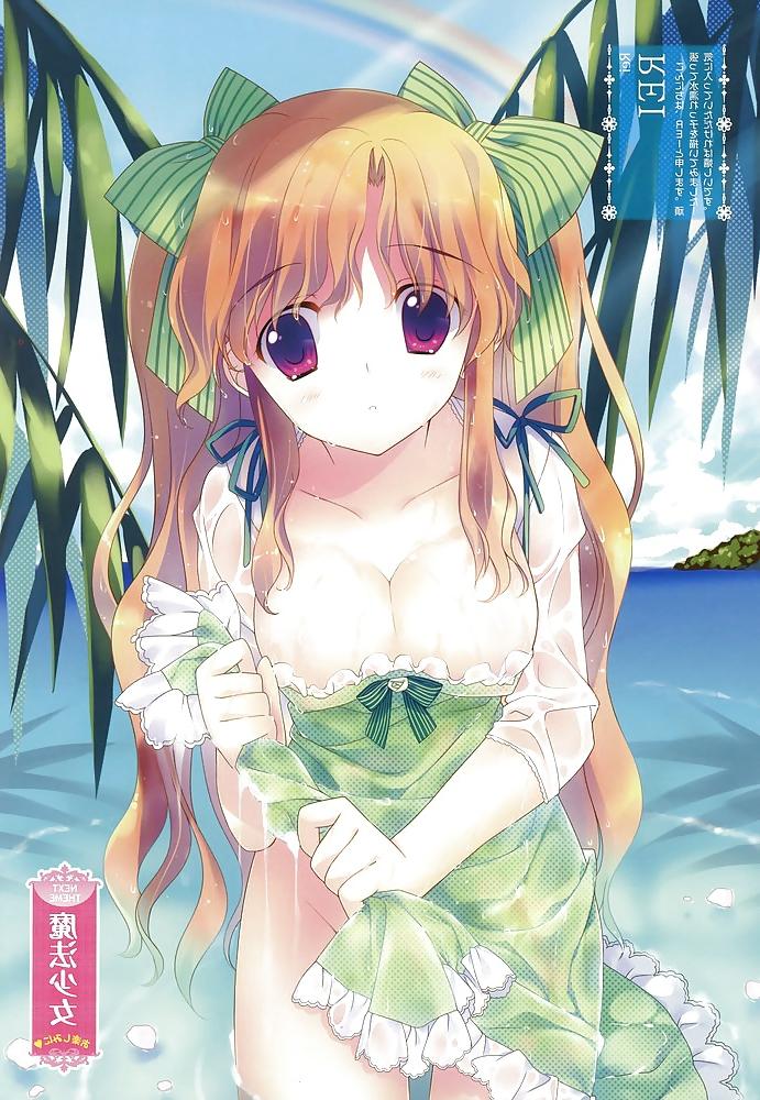 25P Anime style: wringing wet clothes