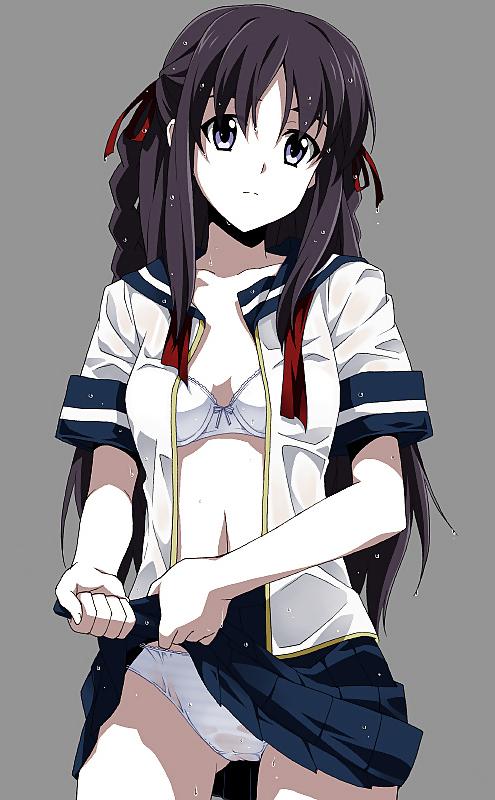 25P Anime style: wringing wet clothes