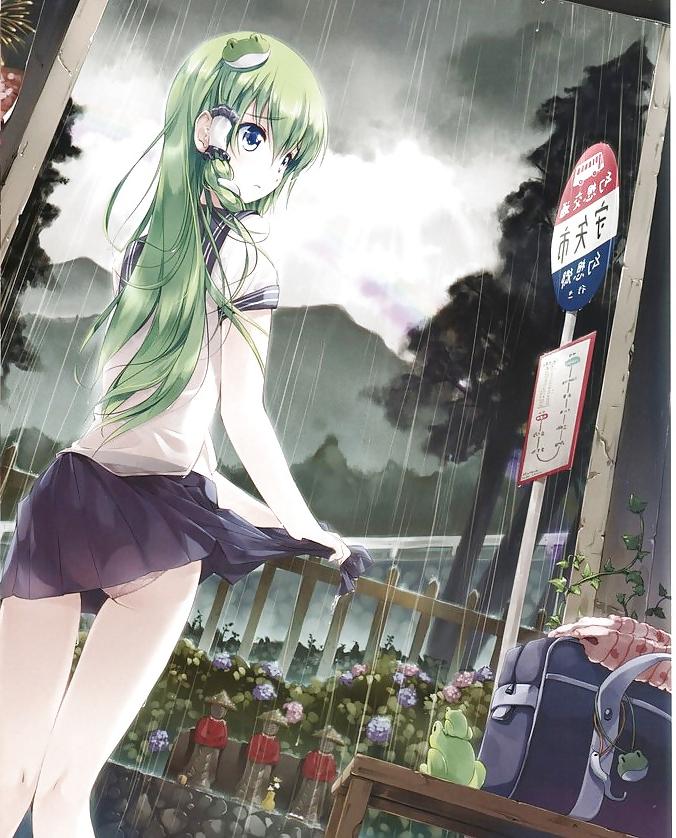 25P Anime style: wringing wet clothes