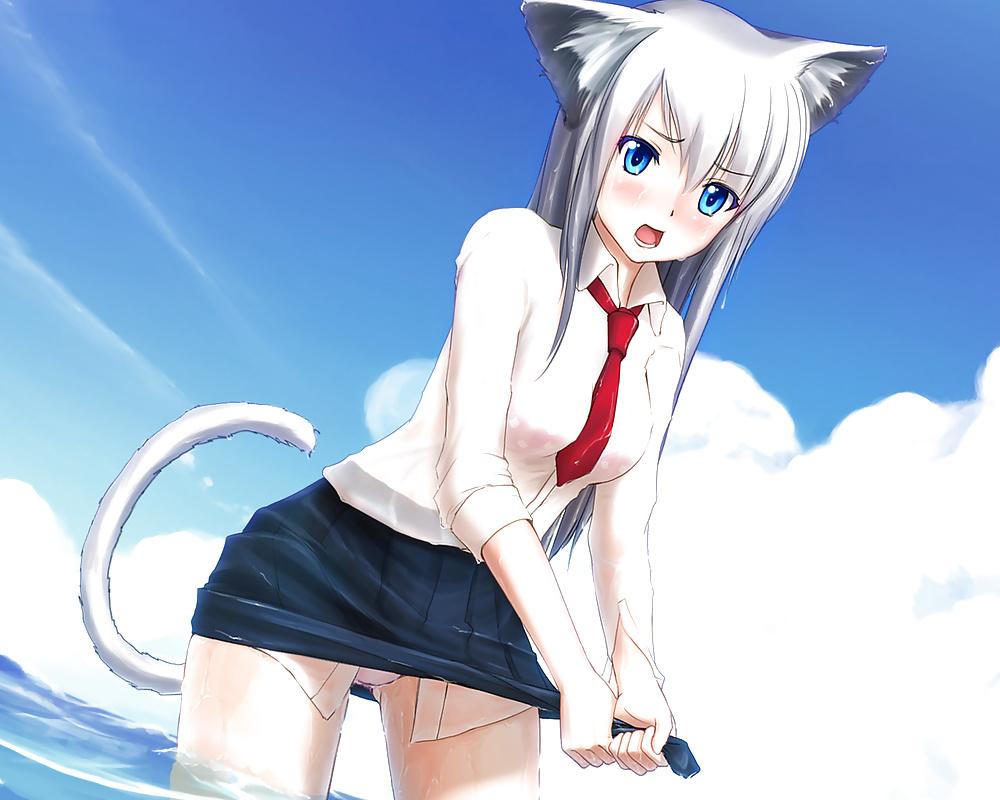 25P Anime style: wringing wet clothes