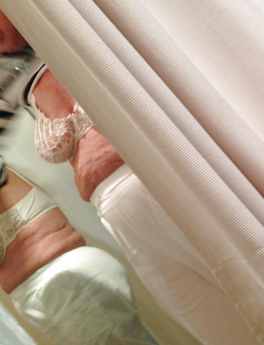 8P Granny in changing room