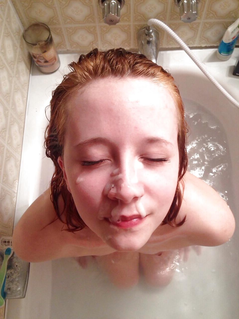 25P Amateur cum on face