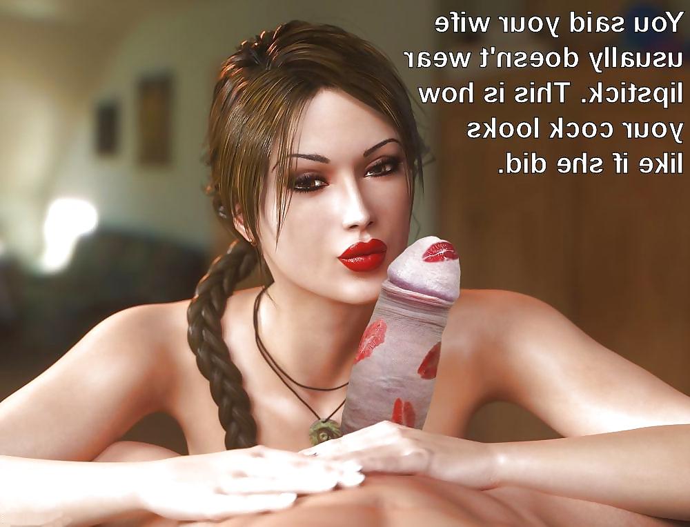 16P Anime Girls playing with a Real Cock (w captions) - No 100