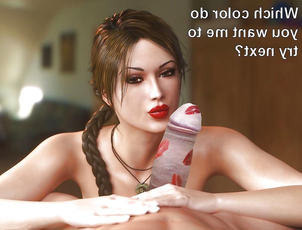 16P Anime Girls playing with a Real Cock (w captions) - No 100
