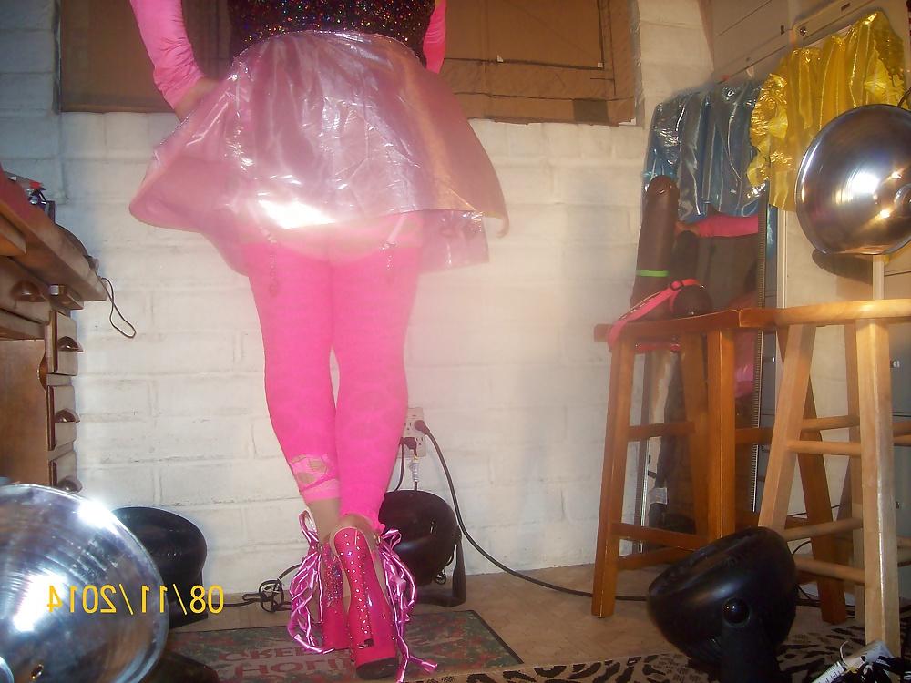 9P Tgirl BBC slut teases Daddy Bruce's BBC rock hard