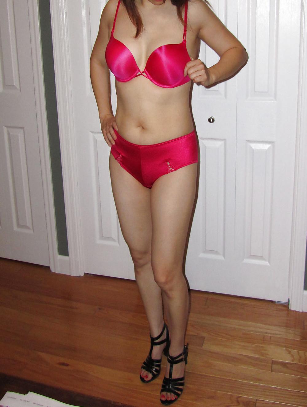 8P My red bra and panties