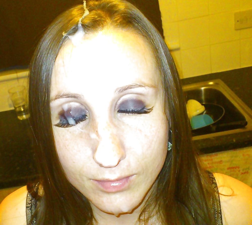 10P Slags with cum on their faces part 4