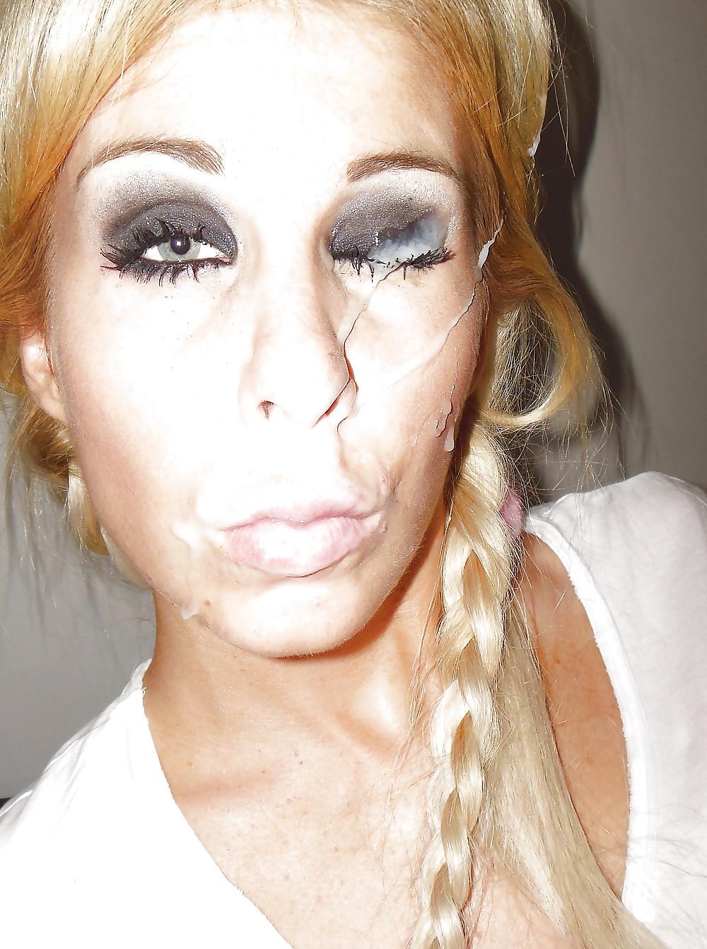 10P Slags with cum on their faces part 1