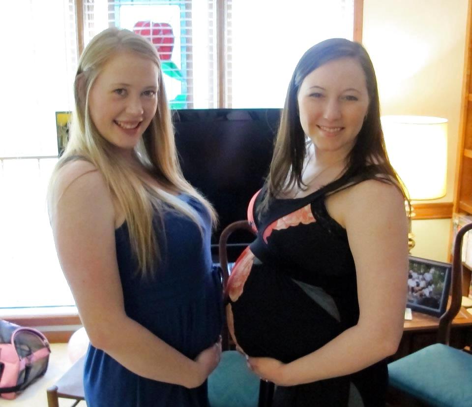 10P Slaggy pregnant teens used as a cum dumpster! part 3