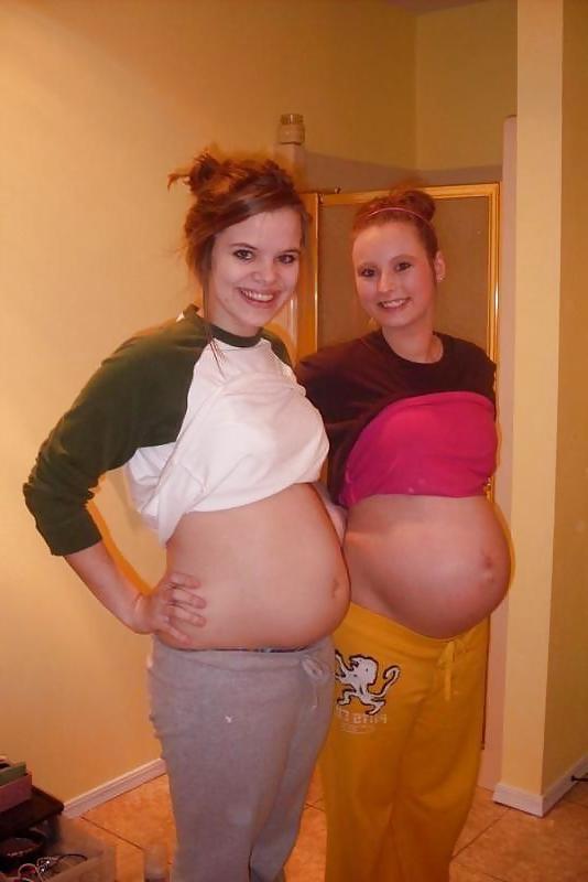10P Slaggy pregnant teens used as a cum dumpster! part 3