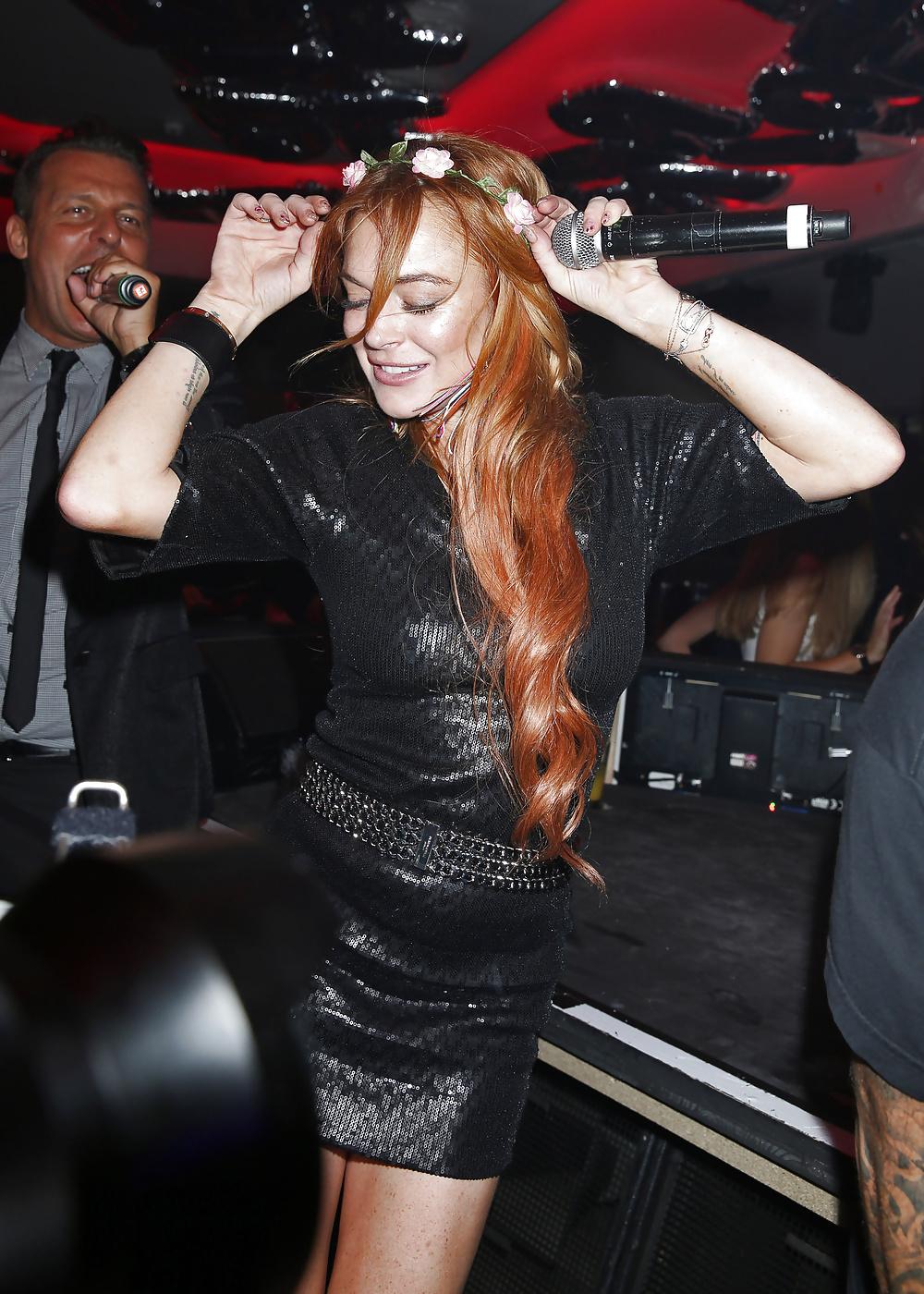 12P Lindsay Lohan ... At The VIP Room Nightclub