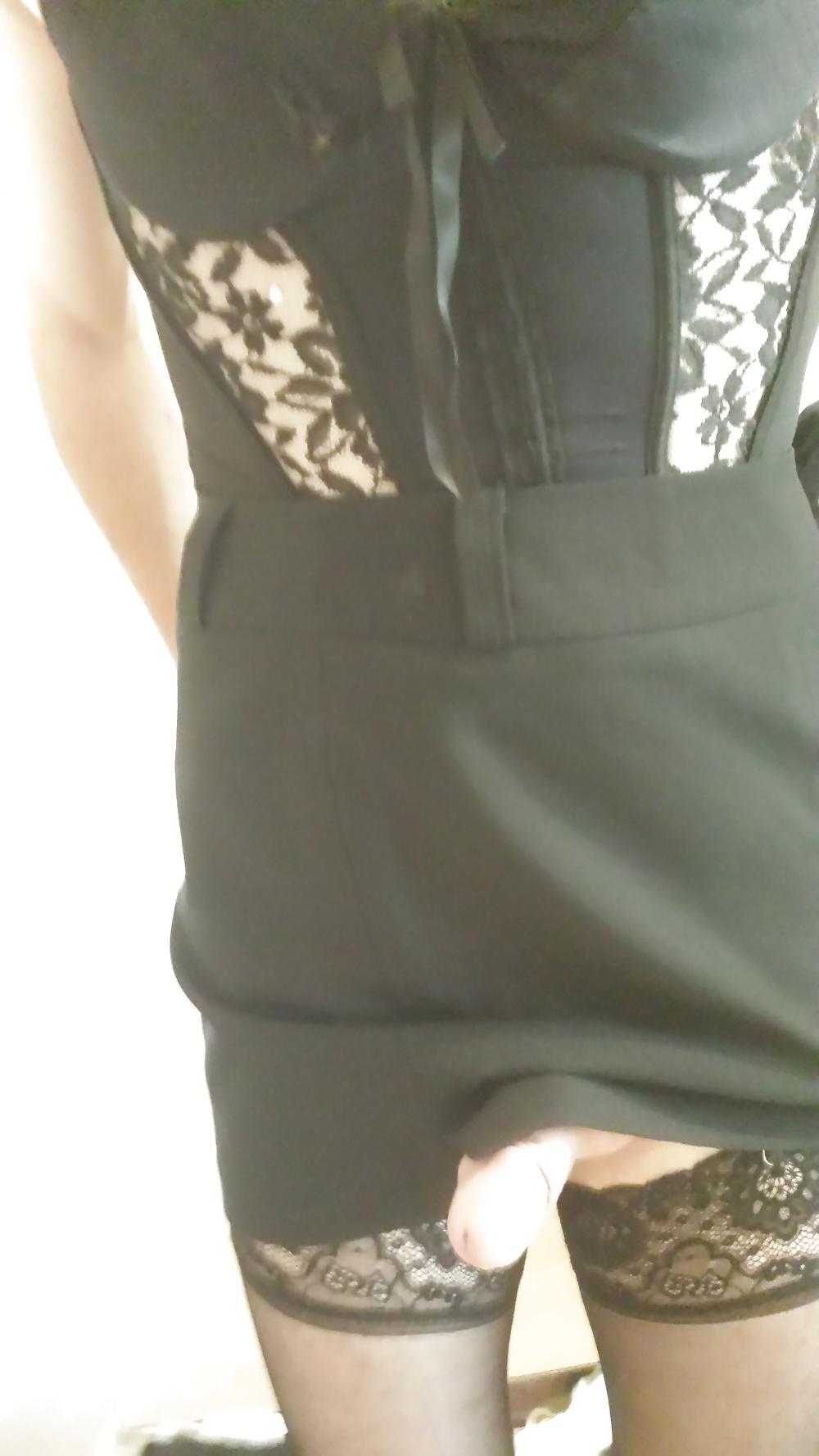10P White lingerie , pretty polly stockings to add my cock