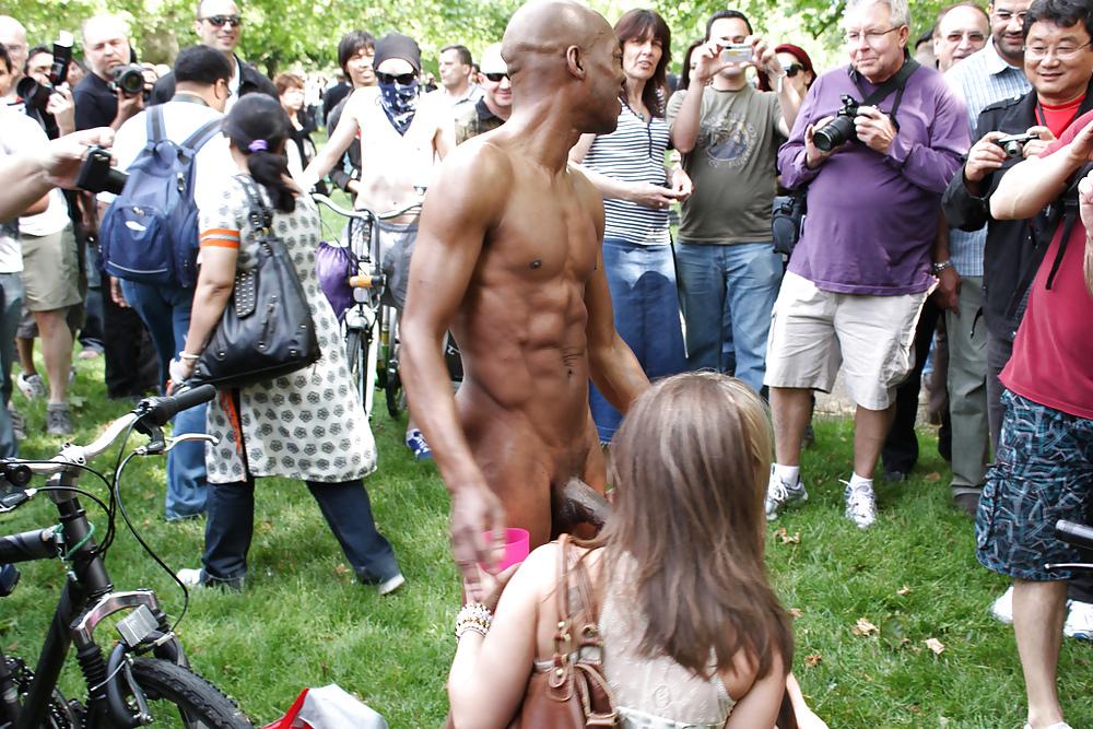 7P London World naked bike ride 2011 cfnm