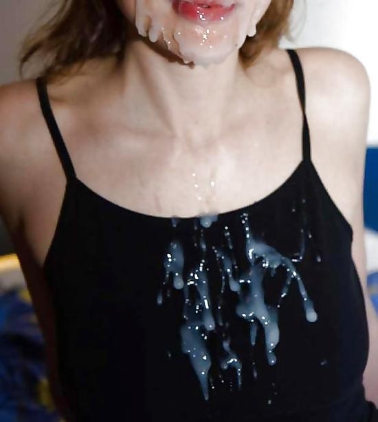 25P Cum on clothes