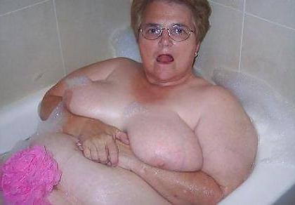 20P Older women in bath.