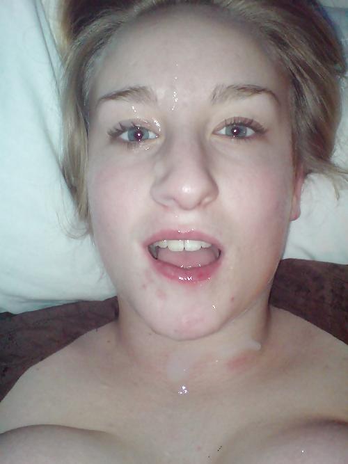 25P Cumshot Expression Blank face Open Mouth
