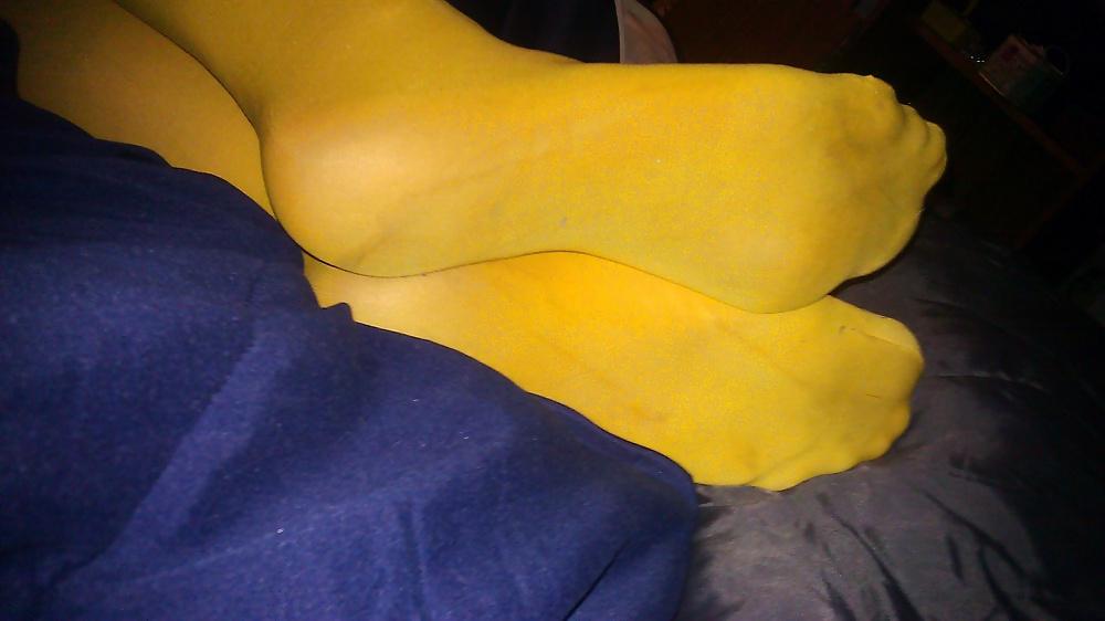 6P My Cock and Feet Chained in Pantyhose #1