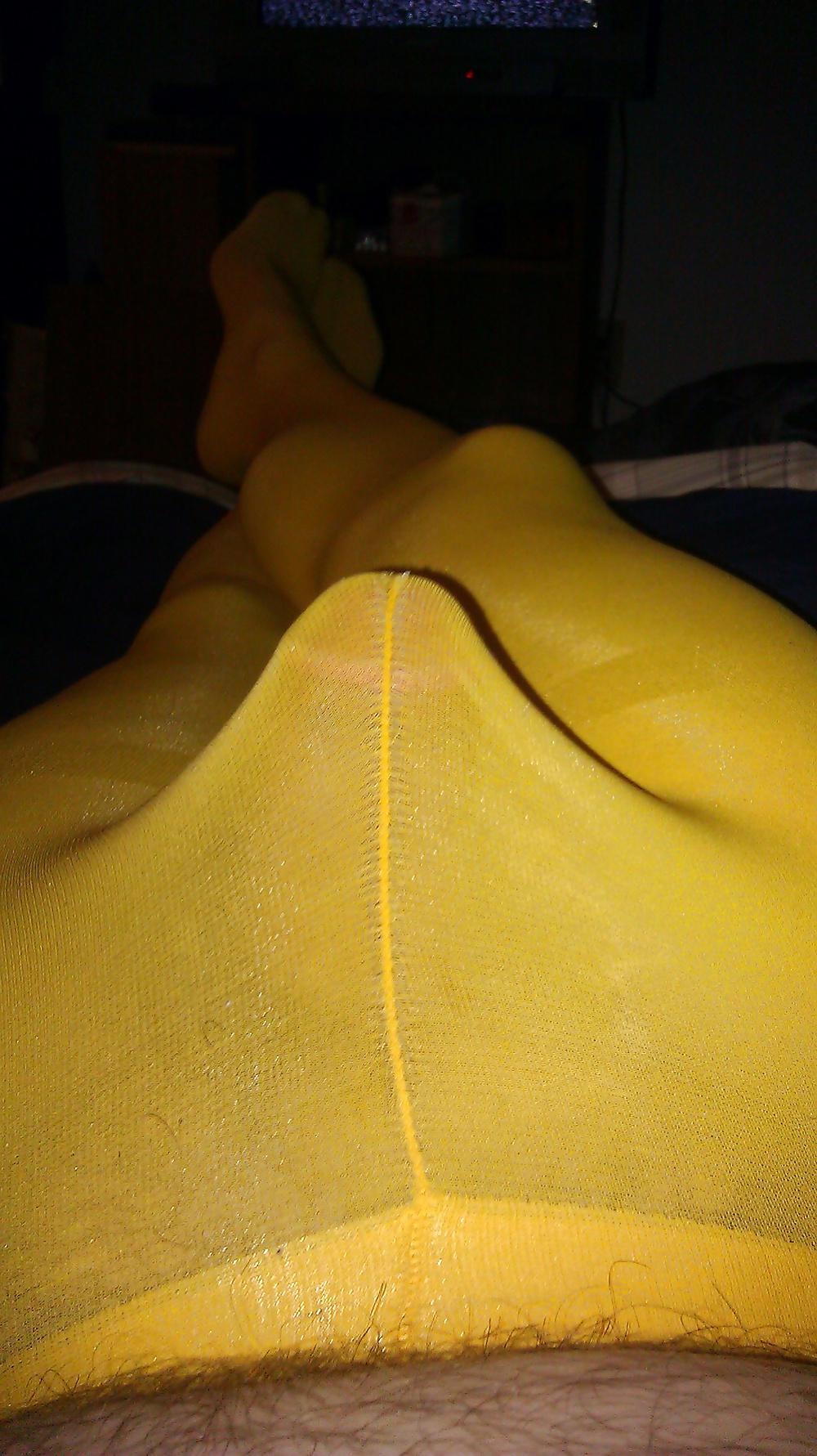 6P My Cock and Feet Chained in Pantyhose #1