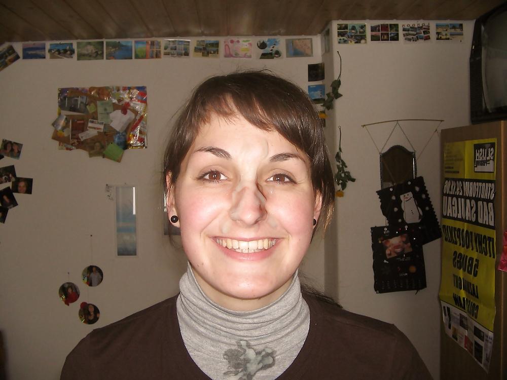 15P Amatuer brown eye girls facials