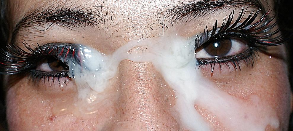 15P Amatuer brown eye girls facials