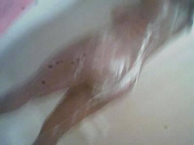 14P Thick Black Girl Taking A Bath