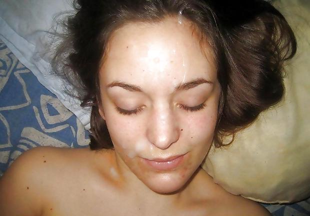 6P Facial Cum on my GF