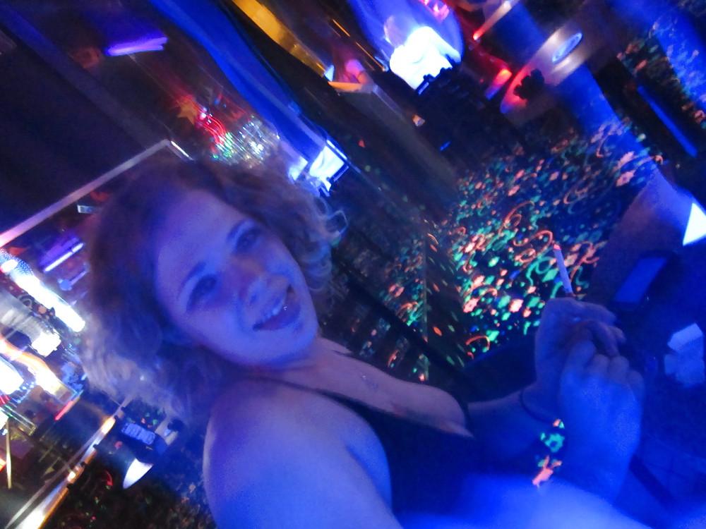 17P Baby's birthday 1st time stripping tittie bar(kinda blurry)