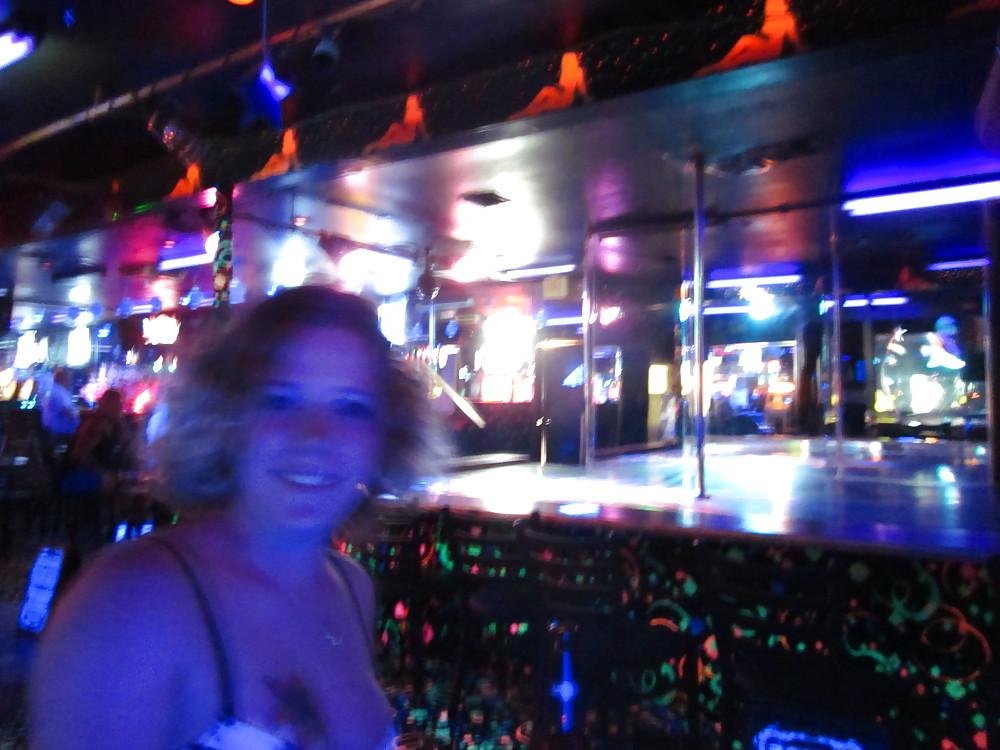 17P Baby's birthday 1st time stripping tittie bar(kinda blurry)