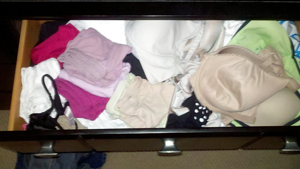 21P Friend's Wife's Bra, Panties and Dildo