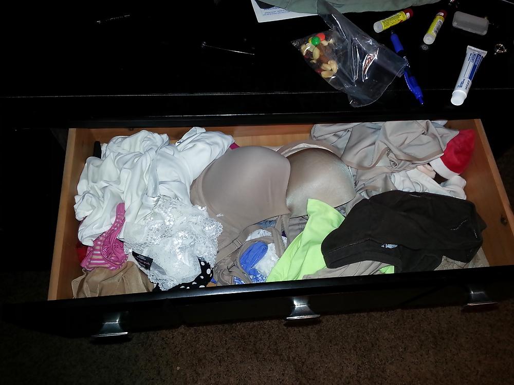 21P Friend's Wife's Bra, Panties and Dildo