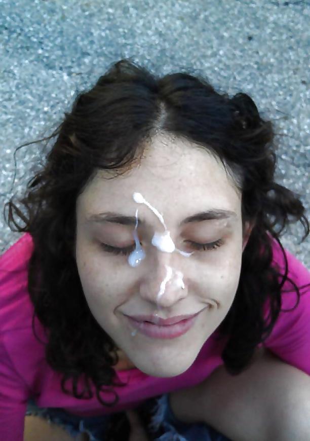 25P Natural Girls Face The Cum