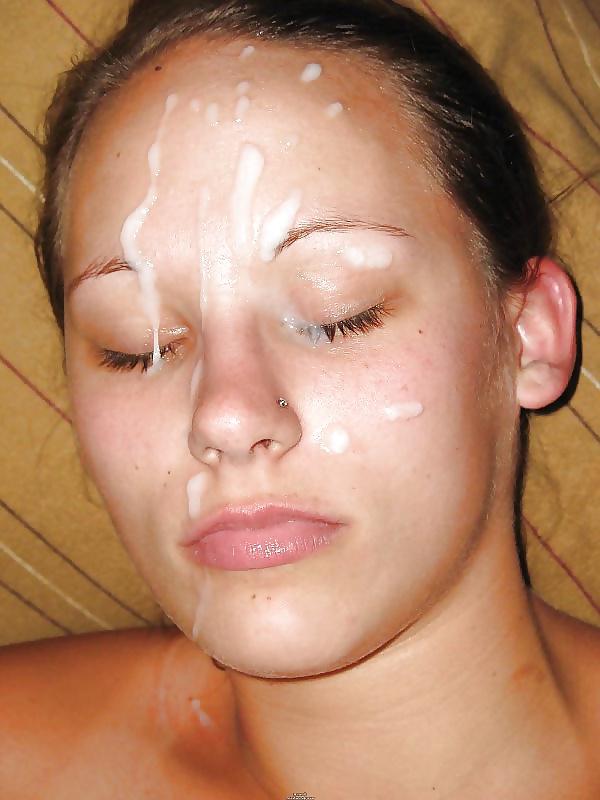 25P Natural Girls Face The Cum